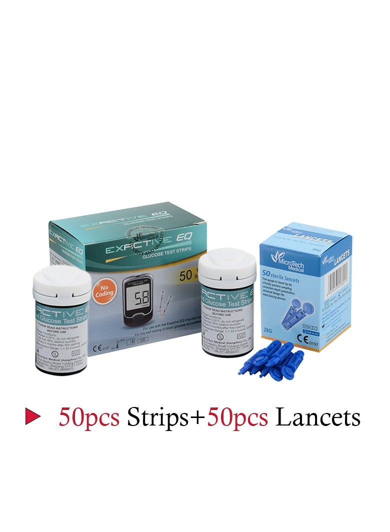 Generic Blood Glucose Test Strip ,50 Test Strips And 50 Lancets  - Image 1