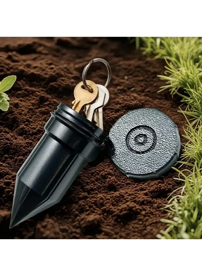 Black Outdoor Waterproof Key Hider Garden Yard Corrosion Resistant Key Safe - Image 3