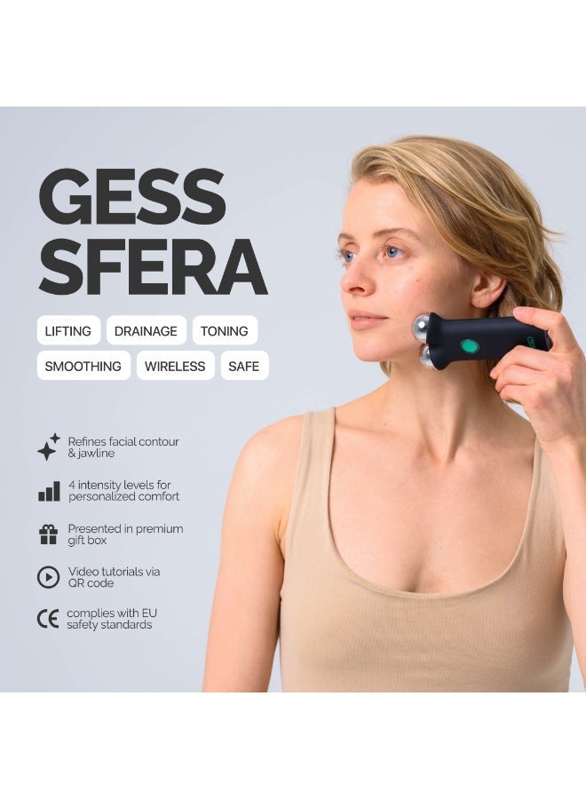 GESS Sfera Microcurrent Facial Device, Face Lifting & Skin Tightening Massager, Rechargeable Anti-Aging Face Care Device, 4 Modes - Image 5