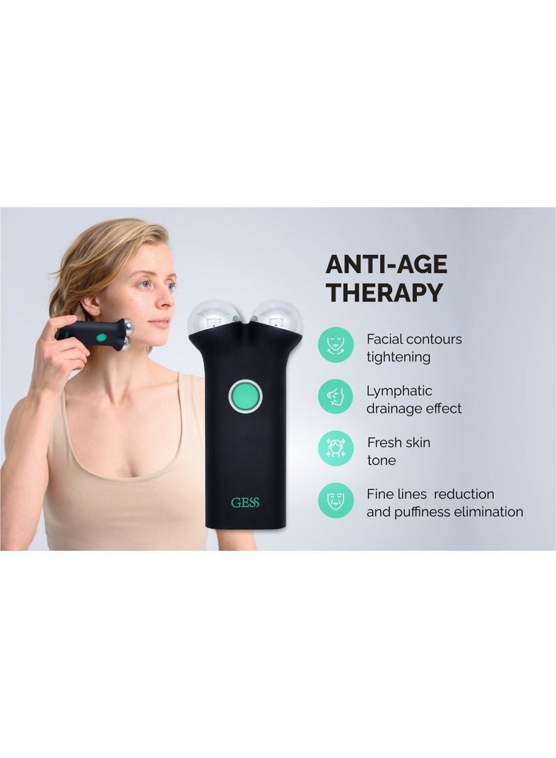 GESS Sfera Microcurrent Facial Device, Face Lifting & Skin Tightening Massager, Rechargeable Anti-Aging Face Care Device, 4 Modes - Image 3