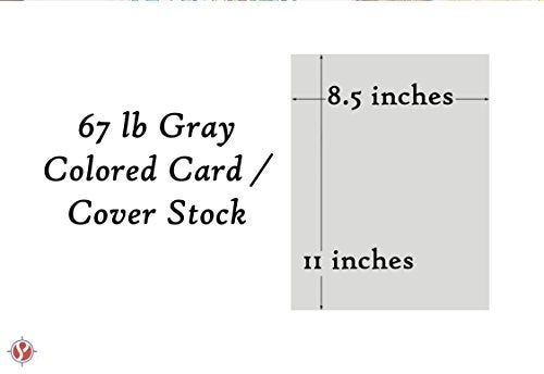 S Superfine Printing Gray Pastel Color Card Stock Paper, 67lb Cover Medium Weight Cardstock, for Arts & Crafts, Coloring, Announcements, Stationary Printing at School, Office, Home | 8.5 x 11 | 50 Sheets Per Pack - Image 5
