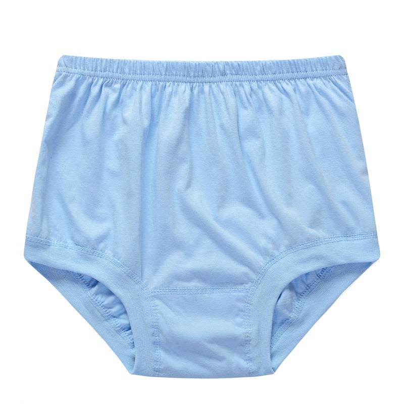 Cotton High Waist Middle-aged and Elderly Mens Underwear Dads Triangle Underwear Cotton Extra Large Size Old Mens Trousers Navy