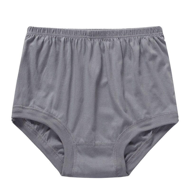 Cotton High Waist Middle-aged and Elderly Mens Underwear Dads Triangle Underwear Cotton Extra Large Size Old Mens Trousers Navy
