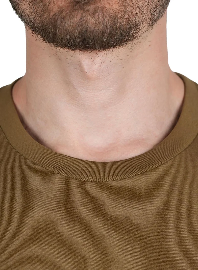 GIORDANO  Men's Slim Fit Cotton Signature Print Tee for Men | Best Price UAE