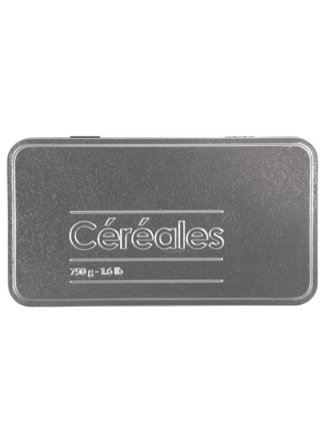 Five Simply Smart Metal Cereal Container Black and Silver 750 g 136316 - Image 3