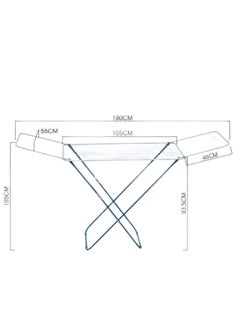HENLEE Cloth Dryer Foldable Cloth Drying Stand Ideal for Indoor and Outdoor,18M Drying Space BLUE|WHITE NH3030  - Image 4
