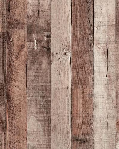 Yun-aeon Natural Wood-Cinnamon Wood Contact Paper Peel and Stick Wallpaper 17.3"x 472"Self Adhesive Removable Vintage Faux Wood Wall Paper Plank Shelf Home Decoration Kitchen Counter Cover Use - Image 1