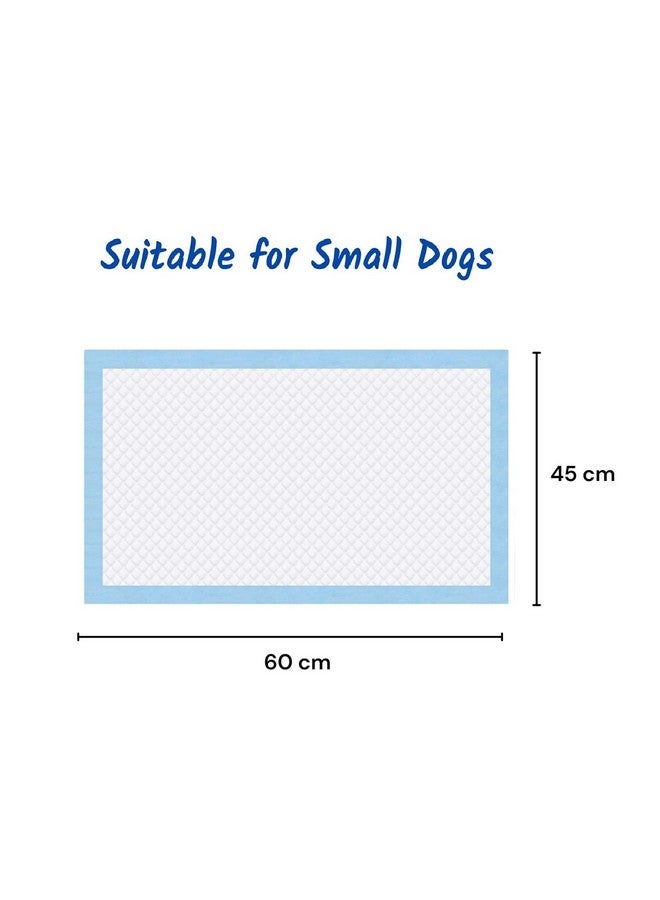 وسادات التبول والمرحاض للاستخدام مرة واحدة لتدريب الحيوانات الأليفة مقاس 45 × 60 سم، متينة ومقاومة للتسرب | وسادة فائقة الامتصاص وإزالة الروائح الكريهة | وسادات مرحاض متعددة الطبقات للكلاب والجراء (20 قطعة) - Image 2