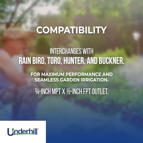 Underhill Quick Coupler Key Tool for Coupler Valve, 3/4-Inch MPT x 1/2-Inch FPT Outlet, Sprinkler Garden Irrigation System, Solid Brass, QK-075 - Image 4