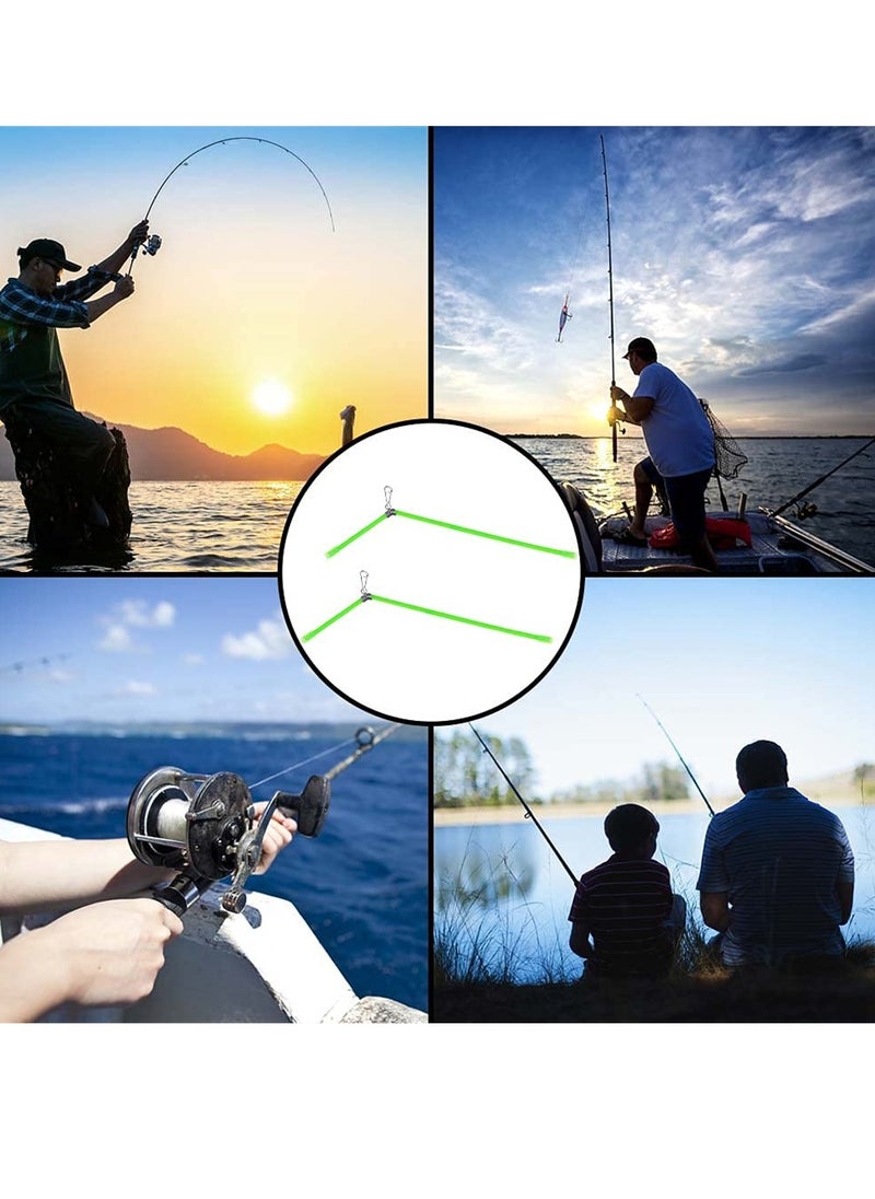 SYOSI 25 Pieces Fishing Balance Connector Fishing Anti Tangle Boom Fishing Accessories Hook Link PVC Connector Fishing Tackle Tubes, 22cm  - Image 5