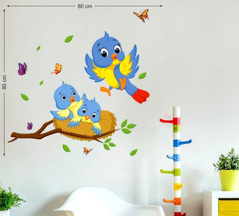 Decals Design ملصق حائط عائلة الطيور السعيدة - Image 3
