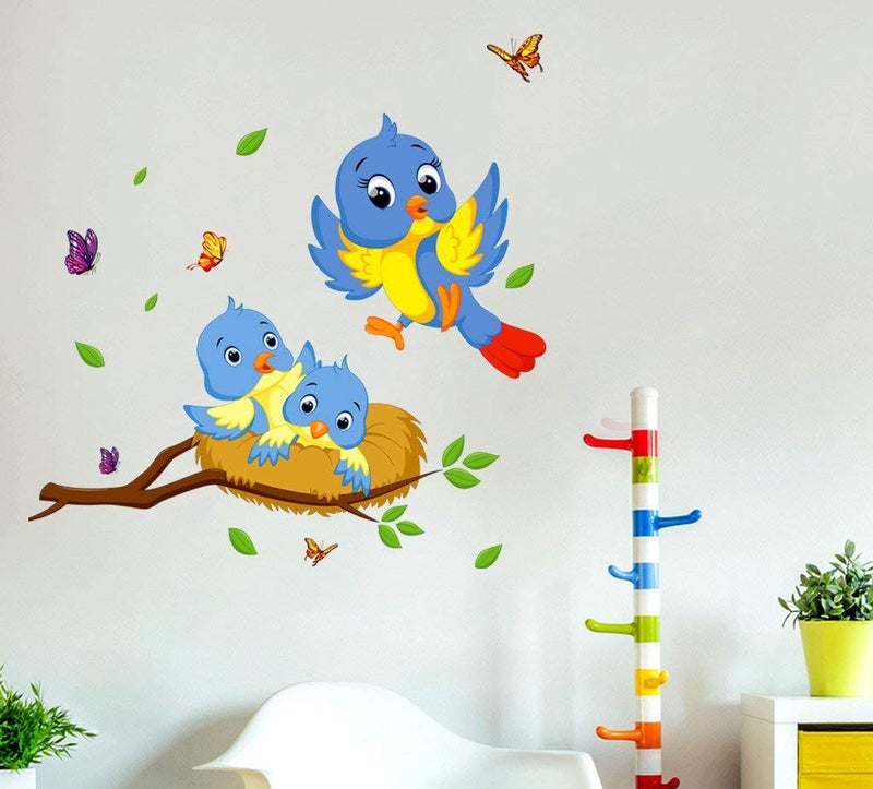 Decals Design ملصق حائط عائلة الطيور السعيدة - Image 1