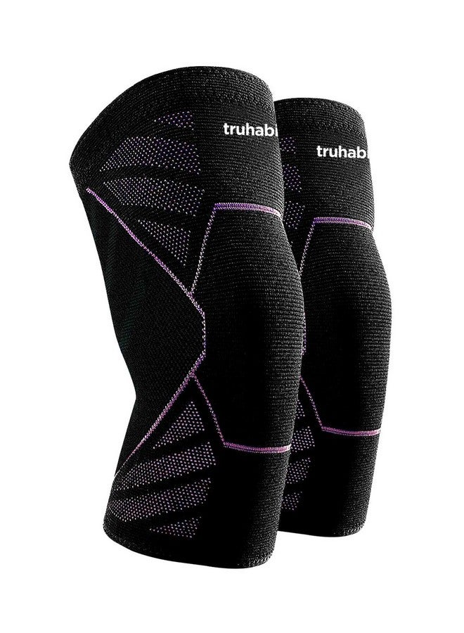 TruHabit TruHabit Knee Caps for Women (XL) Advanced Compression & Anti-Slip Knee Support for Women; Knee Support for Gym Squats, Pain Relief, Sports Workout; Knee Cap for Women with 4-Way Stretch (1 Pair) - Image 1
