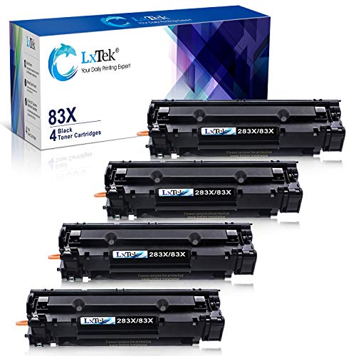 LxTek Compatible 83X Toner Cartridge Replacement for HP 83X CF283X 83A CF283A Compatible with LaserJet Pro M201dw M201n M201 M125 M125nw M127fn M127fw M225dn M225dw Printers (4-Black, High-Yield) - Image 1
