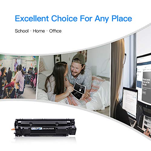 LxTek Compatible 83X Toner Cartridge Replacement for HP 83X CF283X 83A CF283A Compatible with LaserJet Pro M201dw M201n M201 M125 M125nw M127fn M127fw M225dn M225dw Printers (4-Black, High-Yield) - Image 5