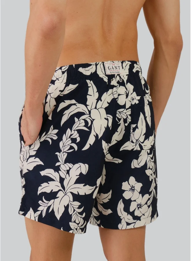 غانت Palm Lei Print Swim Shorts