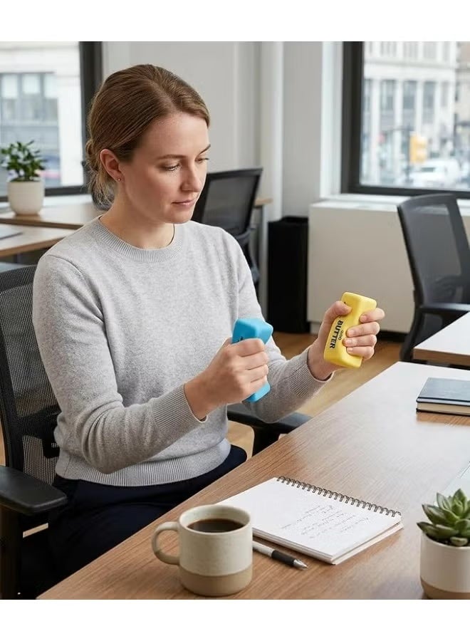 Butter Squishy Slow Rising Stress Relief Toy, 4oz Realistic Salted Butter Squeeze Toy, Soft PU Foam Decompression Fidget Toy for Kids & Adults, Novelty Gag Gift & Desk Companion - Image 4