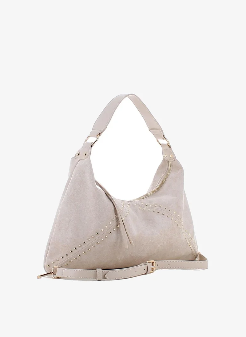 Marina Galanti Marina Galanti Women's Barrali Suede-Effect Hobo Shoulder Bag - Beige