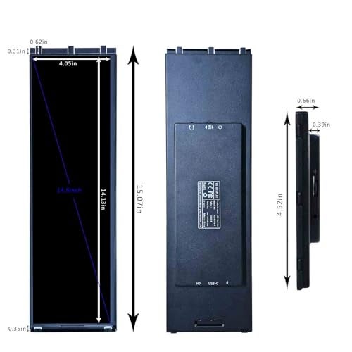 VSDISPLAY 14.5 Inch Touch Monitor for Y70 Computer Case 2560x720 IPS Stretched Bar LCD for DIY PC Case GPU CPU Data Monitoring Secondary Display - Image 4
