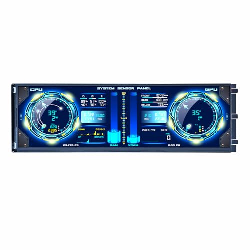 VSDISPLAY 14.5 Inch Touch Monitor for Y70 Computer Case 2560x720 IPS Stretched Bar LCD for DIY PC Case GPU CPU Data Monitoring Secondary Display - Image 1