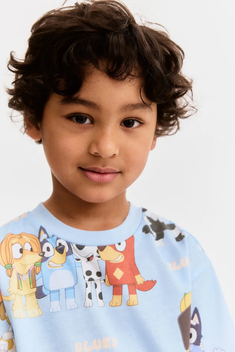 اتش اند ام طقم مطبوع من قطعتين