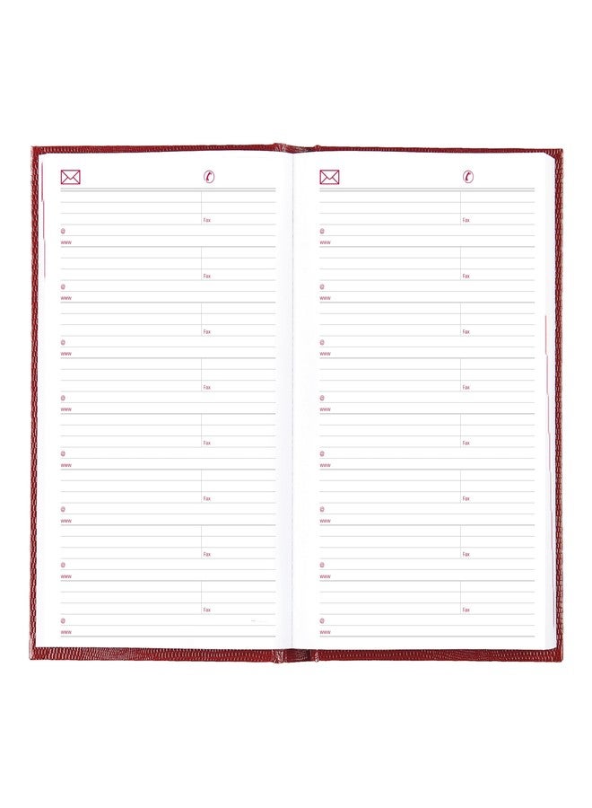 Brownline® 2026 Traditional Daily/Monthly Planner, Untimed Journal, 12 Months, January to December, Perfect Binding, 8.25" x 5.75", Bright Red (CB389.RED-26) - Image 2