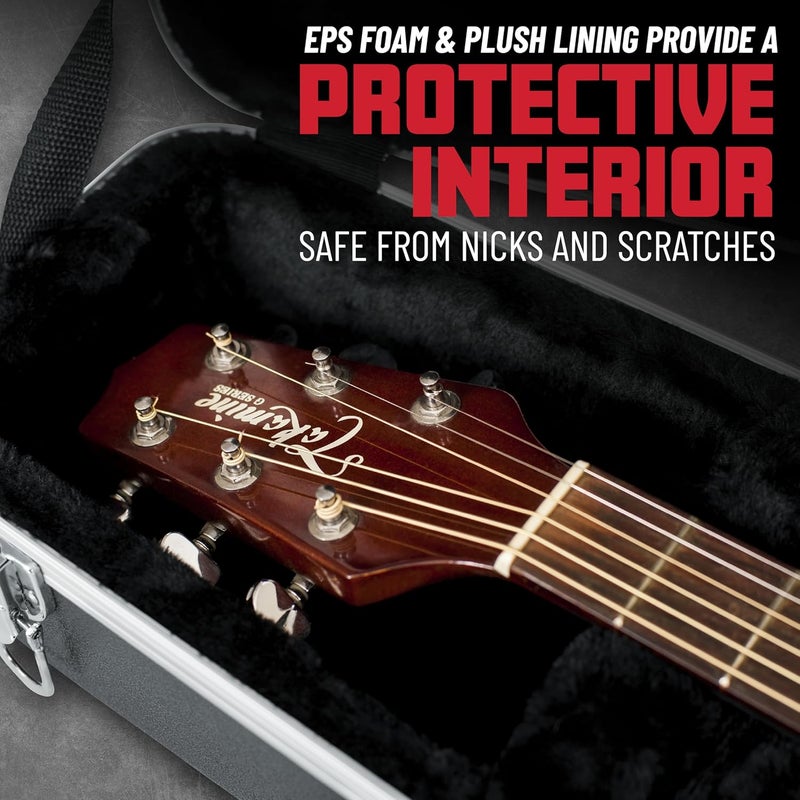 Gator GC-DREAD Deluxe Molded Case for Dreadnought Acoustic Guitars - Image 3