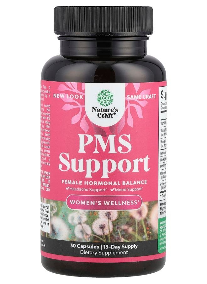 Nature's Craft Women's Wellness PMS Support 30 Capsules 