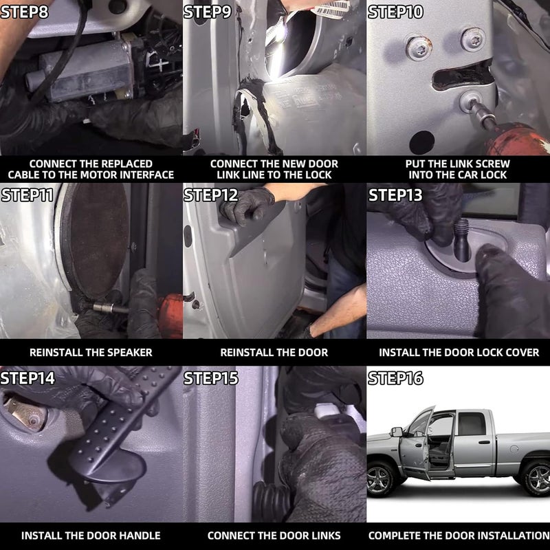 Dasbecan 2Ps Rear Door Harness with Connectors for Dodge Ram 1500 2500 3500 4500 5500 (2004-2010) - Image 5