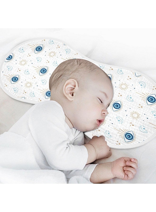 Kigai Magic Evil Eye Muslin Baby Burp Cloths - Super Absorbent and Soft Burping Rags - Cotton Burp Clothes Set for Boys and Girls, 2 Pack - Image 5