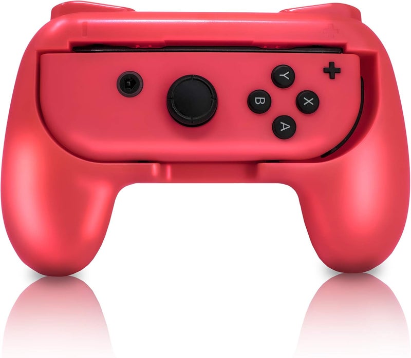 ADZ Switch Joy Con Grip x 2 Switch Joycon Comfort Grip Controller Accessories Compatible with Nintendo Switch JoyCon Controller (Red / Blue) - Image 5