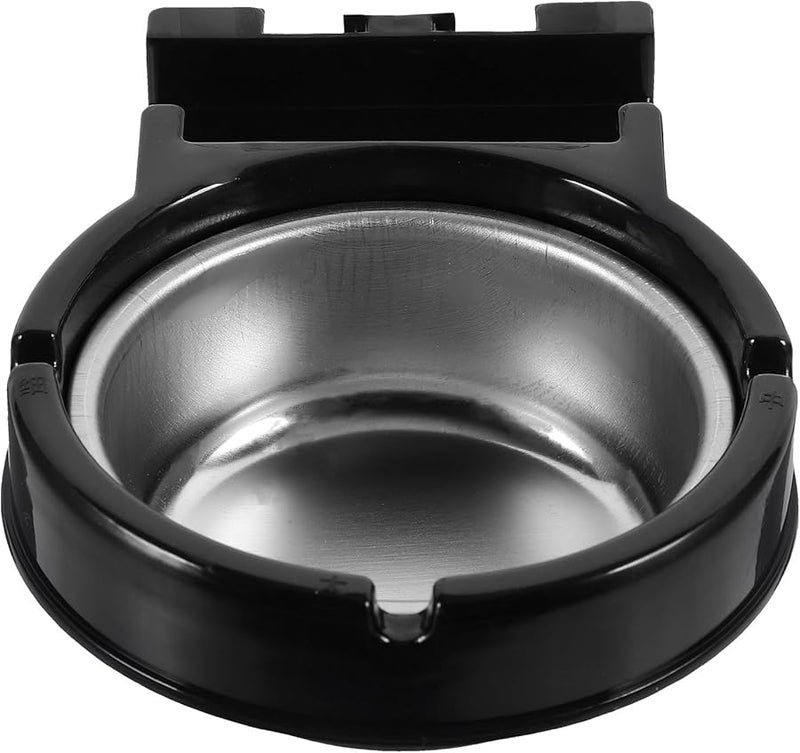 Stainless Steel Wall Mounted Ashtray For Bathroom Toilet Commercial Black Metal Smoking Receptacle - Image 1