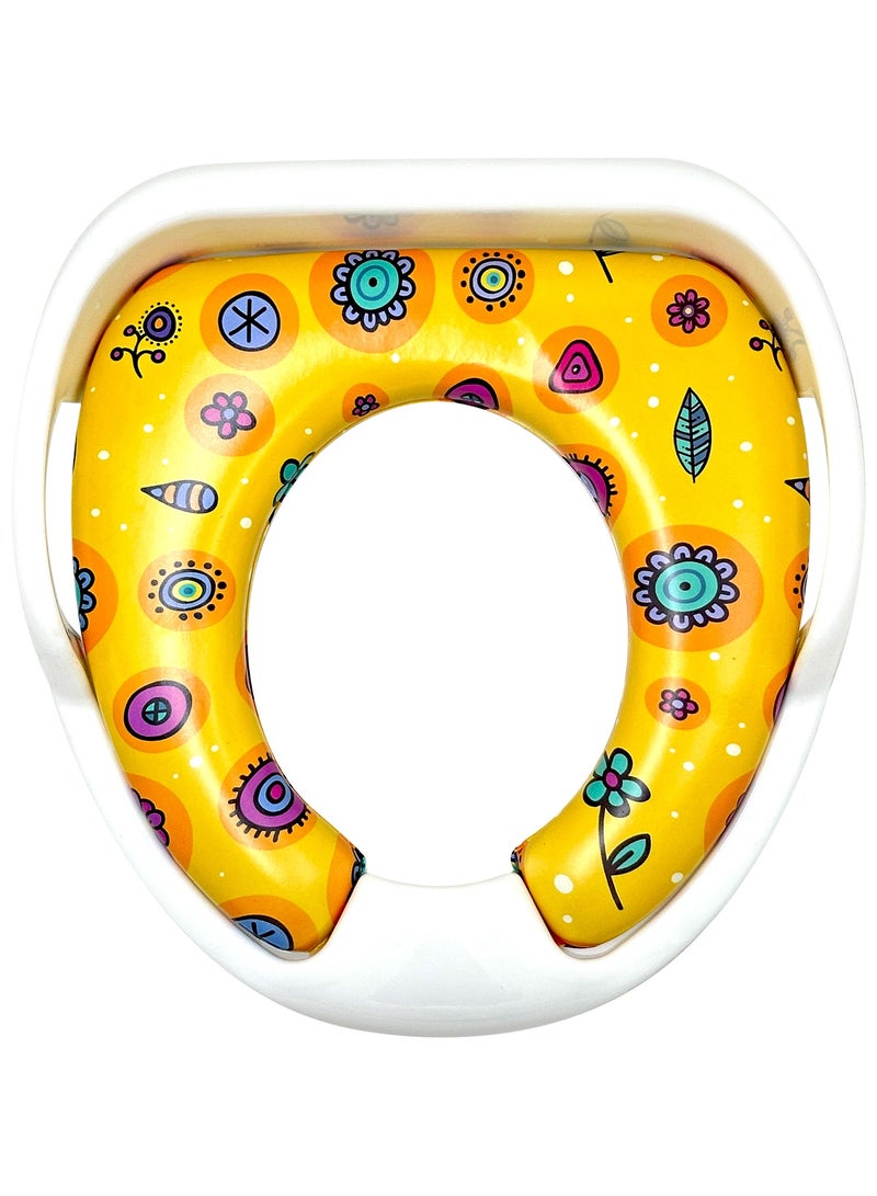 RENOVO RENOVO Portable Baby Potty Seat for Kids 1-3 Years Cushioned Potty Training Non-Slip Potty Sitting Ring with Handles Fits Round & Oval Western Toilet  - Image 1