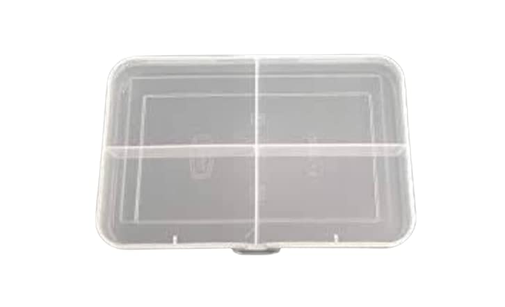 STAR SUNLITE STAR SUNLITE Jewelery Box Organiser 4 Grids Cells Rectangular Storage Boxes with dividers Partitions Jewelery Case Organiser