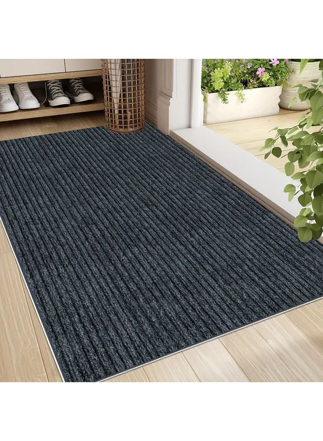 Absorbent Non Slip Washable Pet Door Mat Dark Gray 23 62x35 43 Inch Quick Dry - Image 1