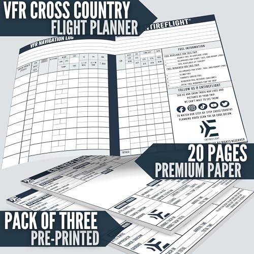 EntireFlight Cross Country Flight Pad for Pilot Kneeboard - A Great Kneeboard Aviation Accessory - Great Fit for Flight Bags for Pilots - Fly Your Crosscountry Flight with Ease for Pilots - Image 2
