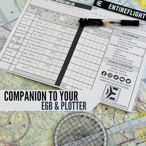 EntireFlight Cross Country Flight Pad for Pilot Kneeboard - A Great Kneeboard Aviation Accessory - Great Fit for Flight Bags for Pilots - Fly Your Crosscountry Flight with Ease for Pilots - Image 5