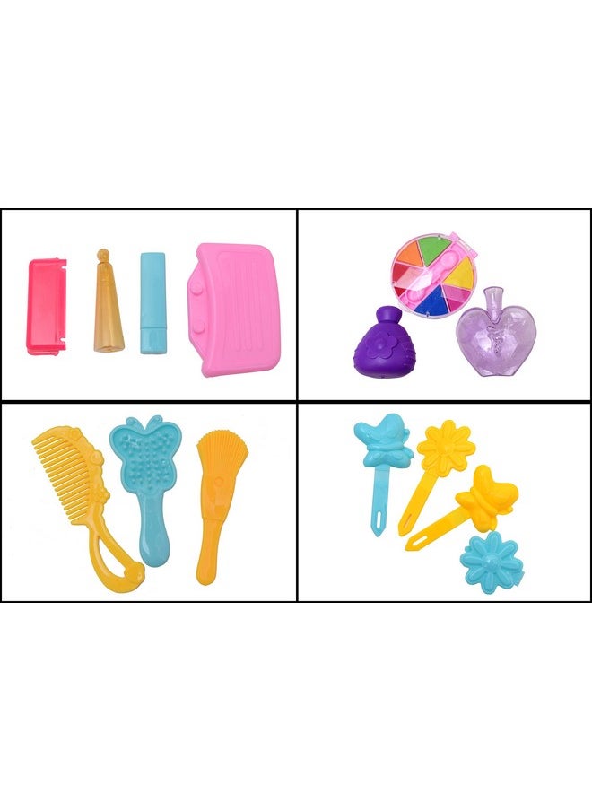 Vibgyor Vibes - ™ 20 Piece Deluxe Pretend Play Make Up Case And Cosmetic Set, Durable Beauty Kit Hair Salon With Makeup Accessories For Girls - Image 1
