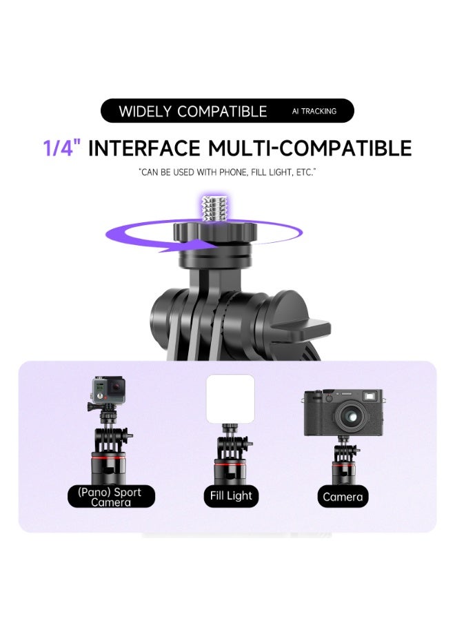 AI Face Tracking Gimbal Stablizer Extra-long Multifunctional Stable Tripod Selfie Stick 1.338M - Image 5