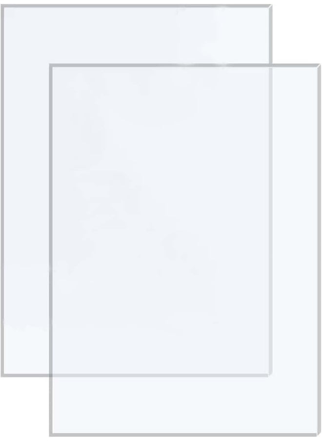 Horoof Home Horoof Home® 2-Pack Clear Acrylic Sheets, 84x59.4 cm, 3mm Thick, Transparent Plexiglass Panels for DIY Crafts, Laser Cutting, Painting, and Display Projects  - Image 1