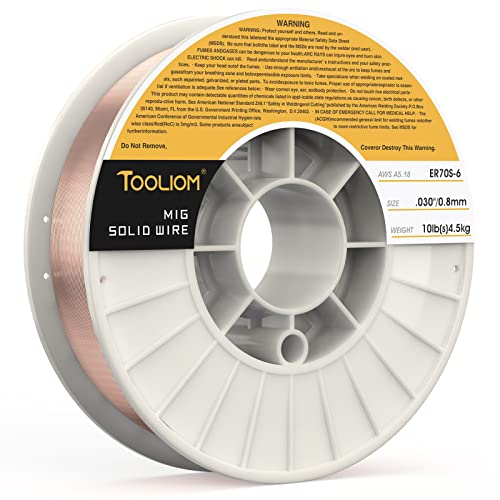 TOOLIOM MIG Welding Wire ER70S6 03008 mm 10LB Solid Carbon Steel Welding Wire High Feedability MIG Wire - Image 1