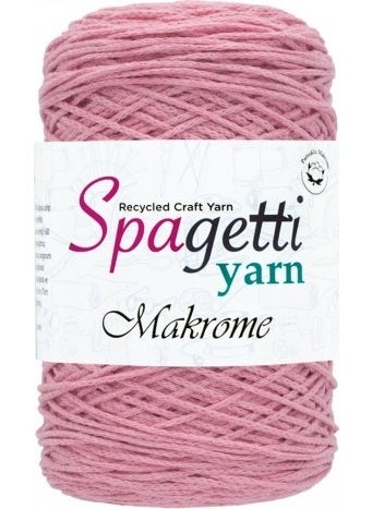 Spagetti Yarn Spaghettiyarn Pink Cotton Macrame Thread  - Image 1