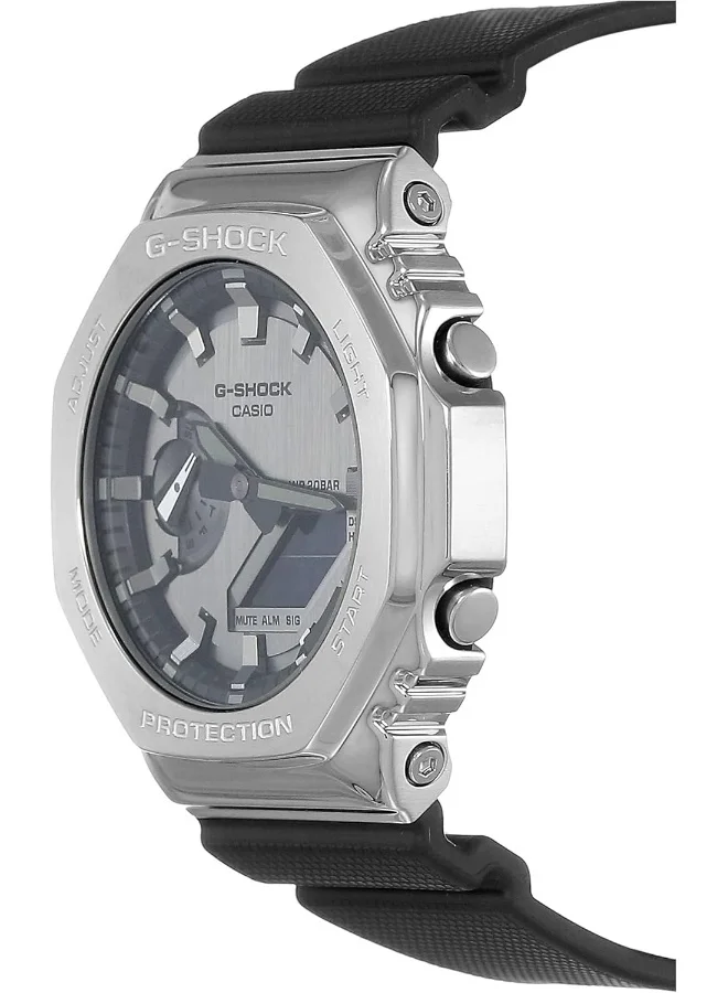 CASIO G-Shock Watch - GM-2100-1ADR Silver Dial, Black Band