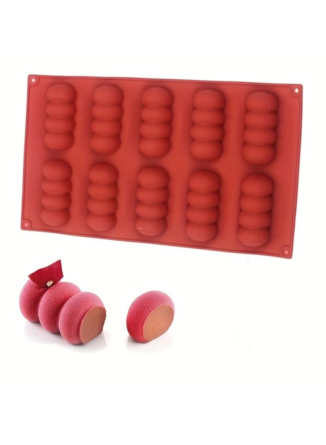 Reusable Silicone Baking Mold Non Stick Easy Release Random Color 1pcs - Image 1