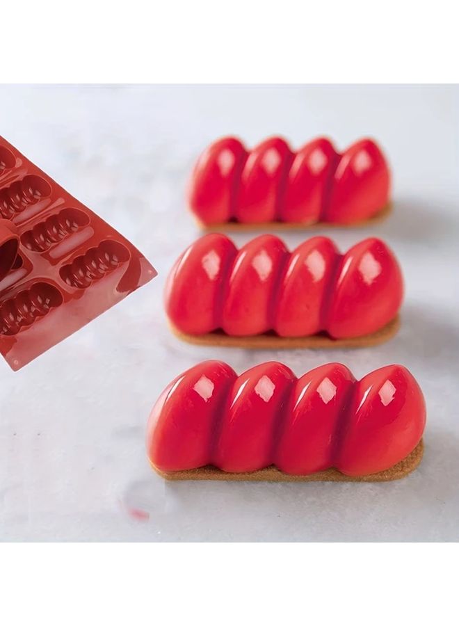 Reusable Silicone Baking Mold Non Stick Easy Release Random Color 1pcs - Image 2