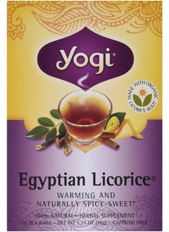 YOGI yogi egyptian licorice tea bags - 3 pack with 16 bags in each  - Image 1