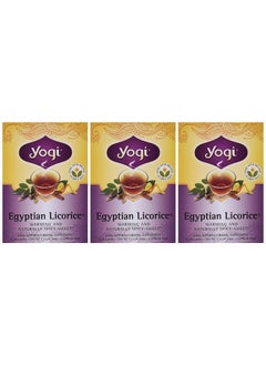 YOGI yogi egyptian licorice tea bags - 3 pack with 16 bags in each  - Image 3
