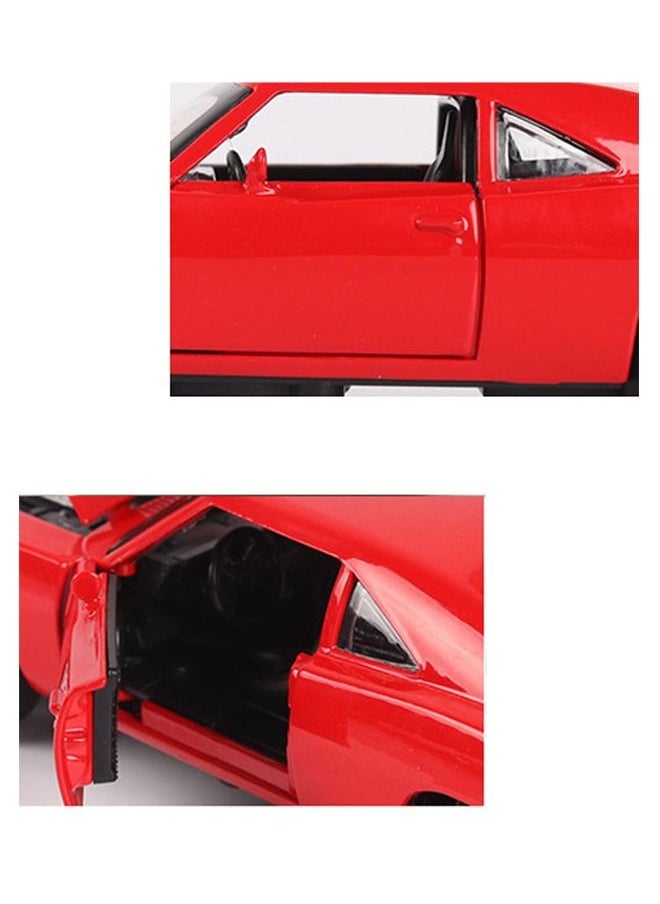 Generic Dom's 1970 Dodge Charger RT Diecast Car Bare Metal Toys for Kids and Adults Red  - Image 5