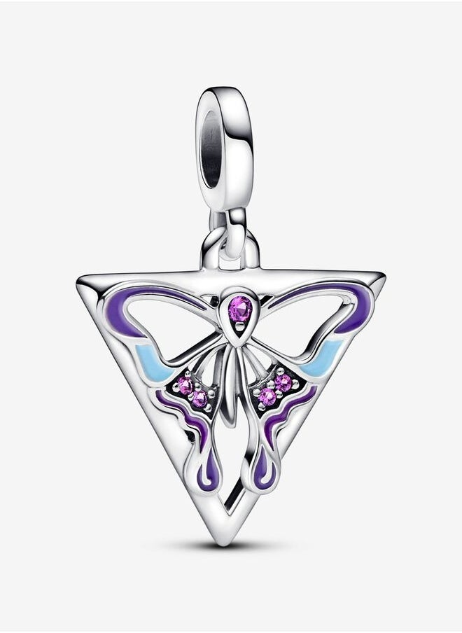 Chomel - Butterfly Medallion Charm for Pandora ME Women's Bracelet or Ring 792306C01 - Image 1