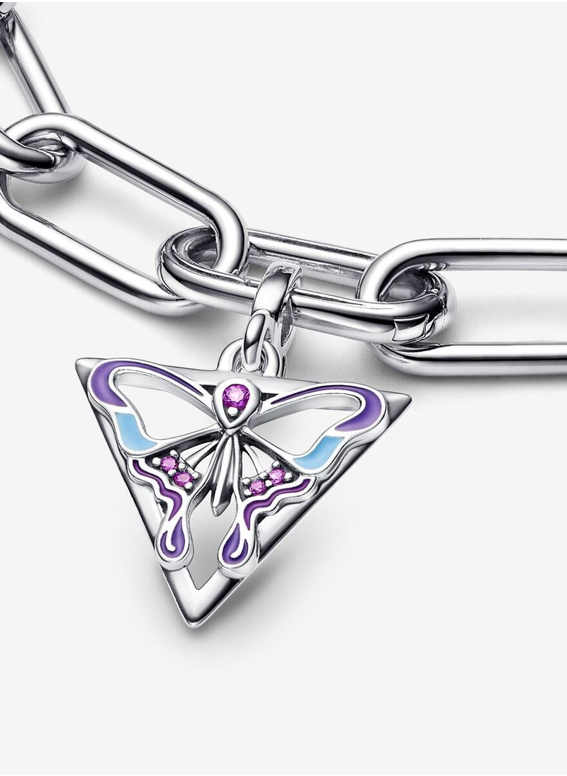 Chomel - Butterfly Medallion Charm for Pandora ME Women's Bracelet or Ring 792306C01 - Image 1